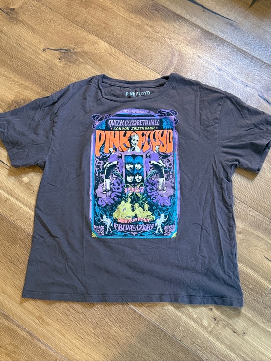 Pink Floyd Other - Pink Floyd Black Tee with Vibrant Multicolor Psychedelic Poster Graphic